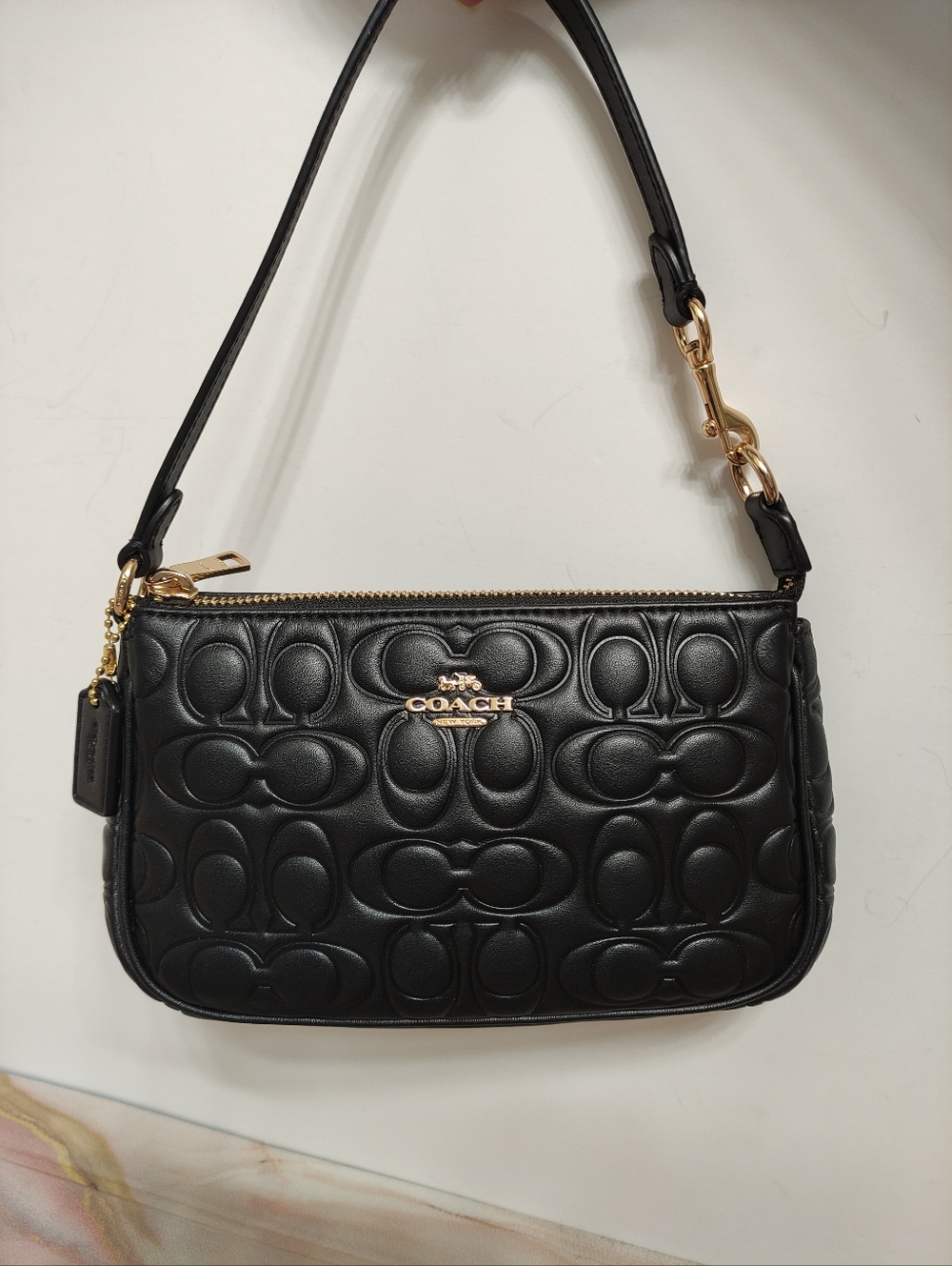 Coach CZ456 Nolita 19 in Signature Leather Black